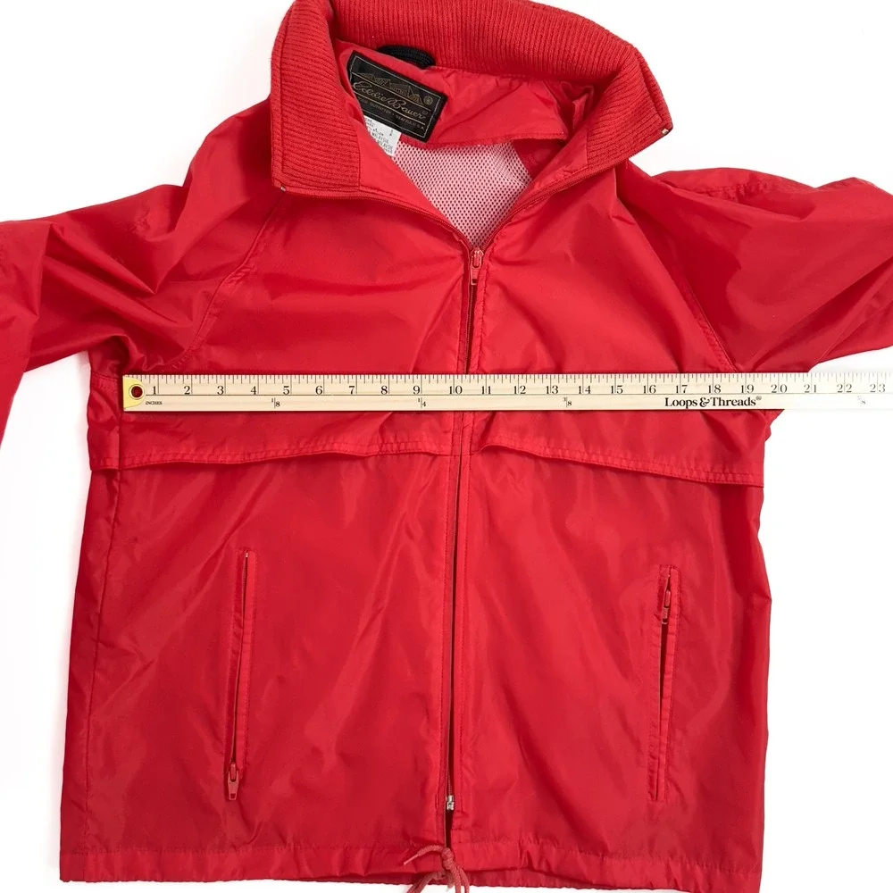 Vintage 80s/90s Eddie Bauer‎ Red Windbreaker Jacket Men's Small